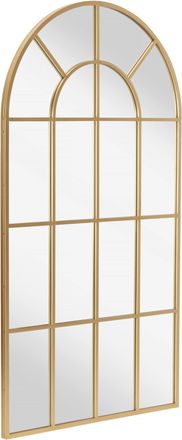 MID.YOU Mid.you Wandspiegel, Goldfarben, Metall, Glas, Holzwerkstoff, rechteckig, 100x180x3 cm, Bsci, Garderobe, Garderobenspiegel