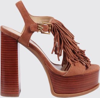 Michael Kors Sandalo con plateau Indra Michael Kors in camoscio con frange