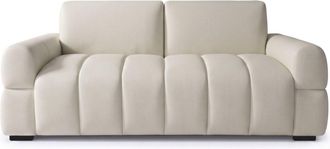 Habitat et Jardin Sof&aacute; Cama Convertible <> - Colch&oacute;n De 18 Cm - Ancho De La Superficie De Descanso: 140 Cm - 3 Plazas - Beige