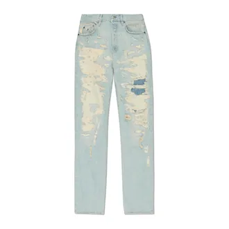 Acne Studios Straight Jeans, male, Blue, Size: XL Vintage Effect Jeans