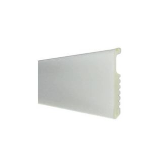 OEM 10 X Battiscopa 75x8 Polistirene Liscio 200 Cm Bianco