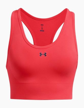 Under Armour Womens Vanish Longline Sports Bra - Red - Size: 10 s