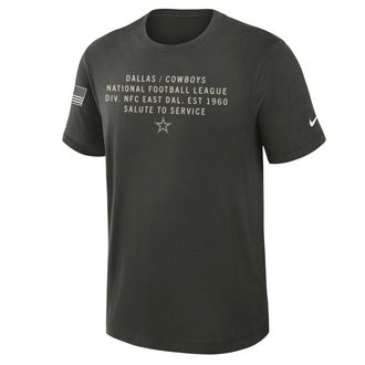 Nike Dallas Cowboys Salute to Service Nike Mens Dri-FIT NFL T-Shirt in Green | 03493JGA29-ZS2