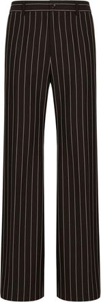 Dolce & Gabbana wide-leg virgin-wool trousers - men - Virgin Wool - 46 - Black