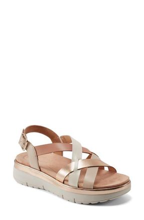 Easy Spirit Indie Slingback Platform Sandal in Ivory at Nordstrom, Size 8.5