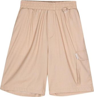 Family Fir$t Milano Bermuda Shorts - Heren - Korte Broeken - Beige - 2XL - Wol - Korte Broeken