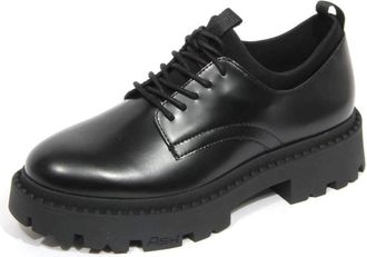 Ash Giant Zwarte Veterschoenen - Dames - Veterschoenen - Zwart - 39 EU - Leer - Schoenen