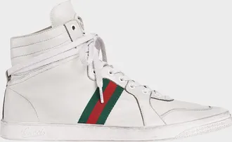 Gucci Men & apos;s Coda Leather High-Top Sneakers