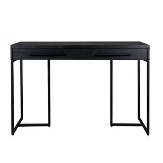 Dutchbone Consola de madera de acacia y acero negro