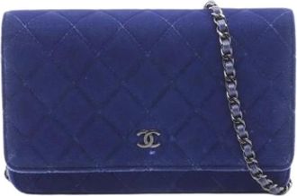 Chanel Pre-owned Vintage Crossbody Bag - Dames - Vintage Schoudertas - Blauw - ONE Size - Vintage