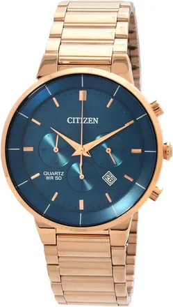 Citizen Chronograph Quartz Blue Dial Mens Watch AN8223-54L