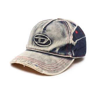 Diesel C-Seymon Baseball Cap - Heren - Petten - Zwart - S - Katoen - Accessoires