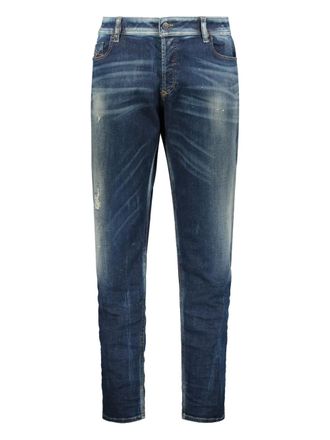 Diesel Skinny jeans met wassing - Blauw