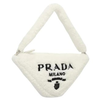 Prada Pre-owned Mini Bags, female, White, Size: ONE SIZE Pre-owned Vintage Mini Shoulder Bag
