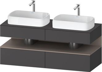 Duravit Qatego Consola Mueble Bajo Lavabo, 2 Extensiones, 2 - Duravit