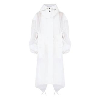 Ferragamo Ferragamo Hooded Organza Trench Coat