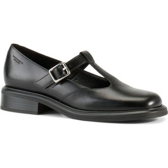 Vagabond Ellis T-Strap Pump in Black at Nordstrom, Size 11Us
