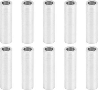 OEM 10 Espaciadores Redondos Sin Rosca De Aleaci&oacute;n De Aluminio, 6 Mm De Di&aacute;metro Exterior, 20 Mm De Longitud, Soportes De Montaje