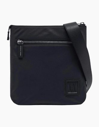 A|X Armani Exchange Mens Nylon Icon Logo Navy Side Bag - Size: ONE size