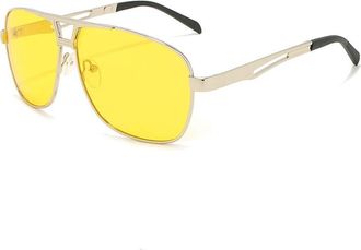 Generic Night Driving Sunglasses, Polarized Light-Sensitive Vision, Retro Design, Side Cutouts, Effectively Block Glare