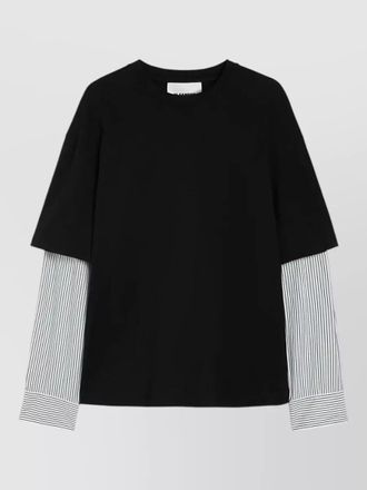 Jil Sander layered crew neck long sleeve t shirt