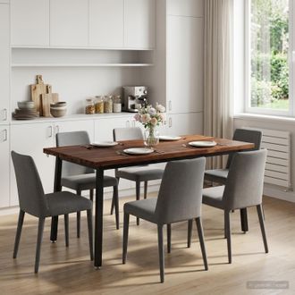 vidaXL Vidaxl Tavolo Da Pranzo Quadrato 160 X 80 X 75 Cm Marrone Scuro