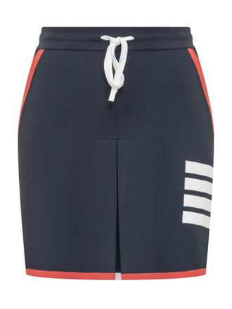 Thom Browne Mini Pleated 4-Bar Skirt