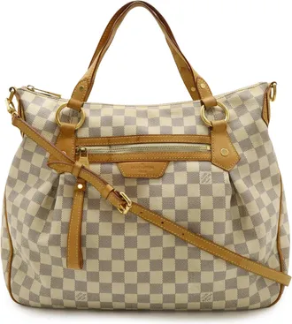 Louis Vuitton Damier Azur Ivory Damier Azur Handbag Shoulder Bag Tote Bag (Pre-Owned)