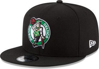 New Era NBA Black 9FIFTY Adjustable Snapback Hat Cap One Size Fits All (Boston Celtics), Black, One size