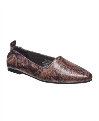 French Connection Womens The Emme Ballet Flat In Snake