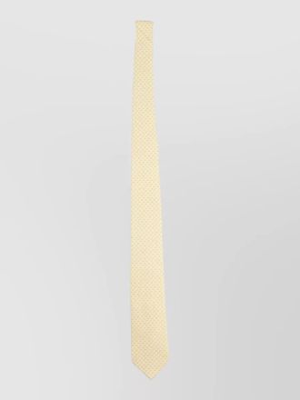 Ferragamo silk tie slim design textured pattern
