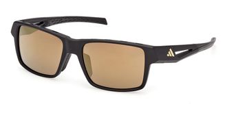 Adidas Sport SP0125 02G Mens Sunglasses Black Size 55