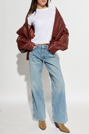 Frame Denim Cotton T-shirt, Womens, White