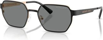 Michael Kors Madagascar Zonnebril - Heren - Zonnebrillen - Zwart - 55 MM - Accessoires