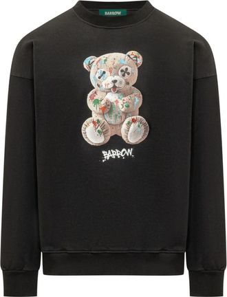Barrow Black Crew Neck Sweatshirt