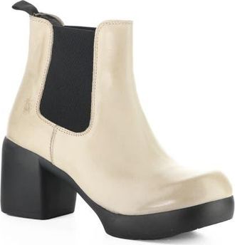 FLY London Famy Platform Chelsea Boot in Taupe at Nordstrom, Size 41