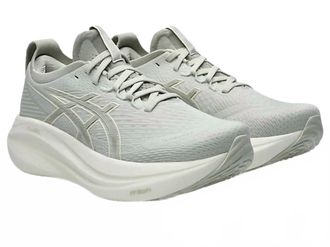 Asics Womens Gel-Nimbus 27 Running Shoes In Lake Grey/white Sage