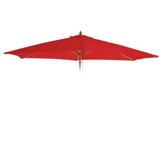 Hhg Nunca Usado] Funda De Recambio Para Parasol Florida, Funda De Recambio Para Parasol, &Oslash; 3m Poli&eacute;ster 6 Varillas, Rojo