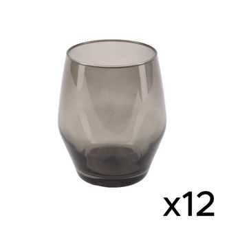 Scalpers Set de 12 vasos de cristal transparente 37cl