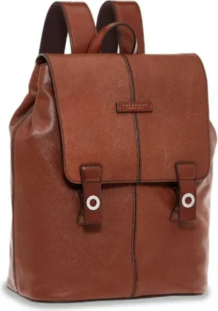The Bridge Zakelijke rugzak van gehamerd leer bruin unisex - Dames - Rugzakken - Bruin - ONE Size - Leer - Tassen