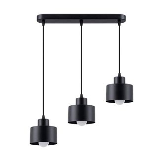 Sollux Lighting L&aacute;mpara de techo negro acero alt. 110 cm