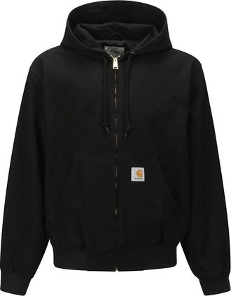 Carhartt Work in Progress Hoodie met rits en kangoeroezakken - Heren - Vesten met rits - Zwart - L - Hoodies & sweatvesten