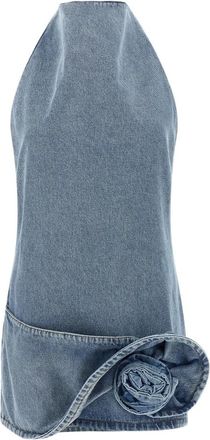 Magda Butrym Denim 10 Dress - Dames - Tops zonder mouwen - Blauw - 2XS - Denim - Tops