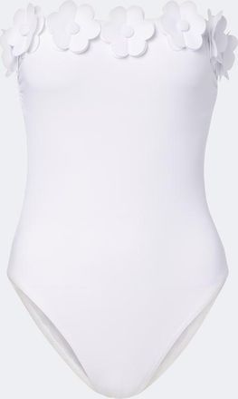 Karla Colletto Juliet floral-appliqu&eacute; swimsuit
