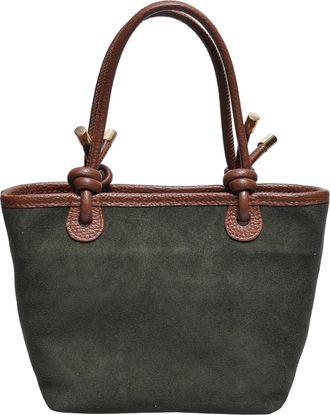 Luisa Vannini Groen Rundleer Tas