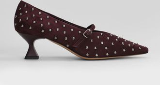 The Seller Pumps In Bordeaux Suede