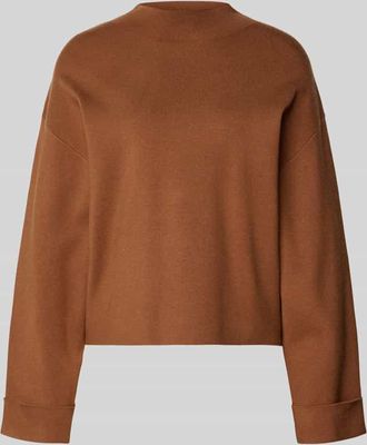 Mango Strickpullover aus Viskose-Mix Modell BERTA in Camel, Größe XL