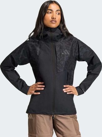 adidas Terrex xperior 2.5 - Giacca ibrida nera a strati in primeknit climaproof-Nero