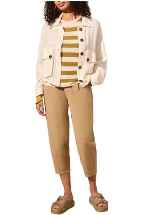 Tribal Jacket With Back Adjustment In Cocomilk