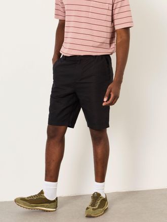 Fat Face FatFace Salcombe Washed Black Linen Cotton Shorts